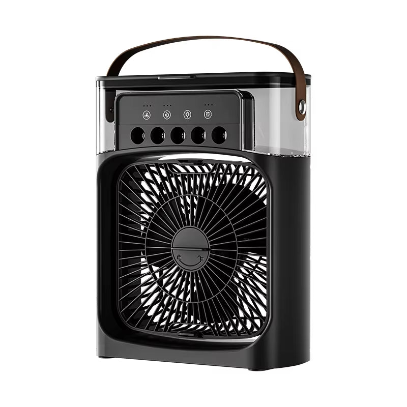 Five Hole Spray Water Fan Humidification Refrigeration Air Conditioning Fan Desktop Dormitory Mini Ice Chiller Usb Fan Humidify